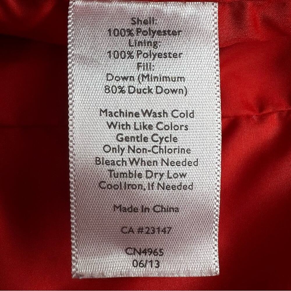 Talbots Petites Quilted Chevron Down Puffer Vest Women's MP Zip Snaps Pockets - Picture 8 of 9